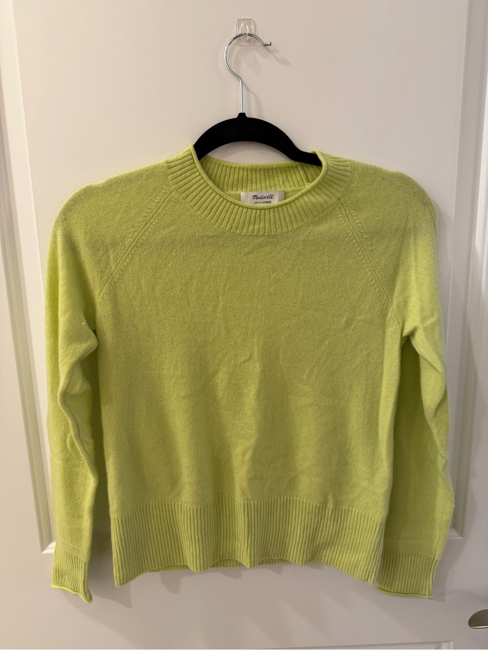 Madewell Cashmere Sweater Lime Green